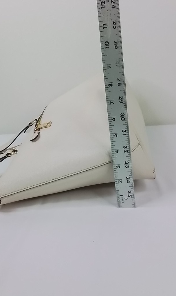 Coach Gallery Leather Tote Purse Gold/Chalk F79608 #J3032