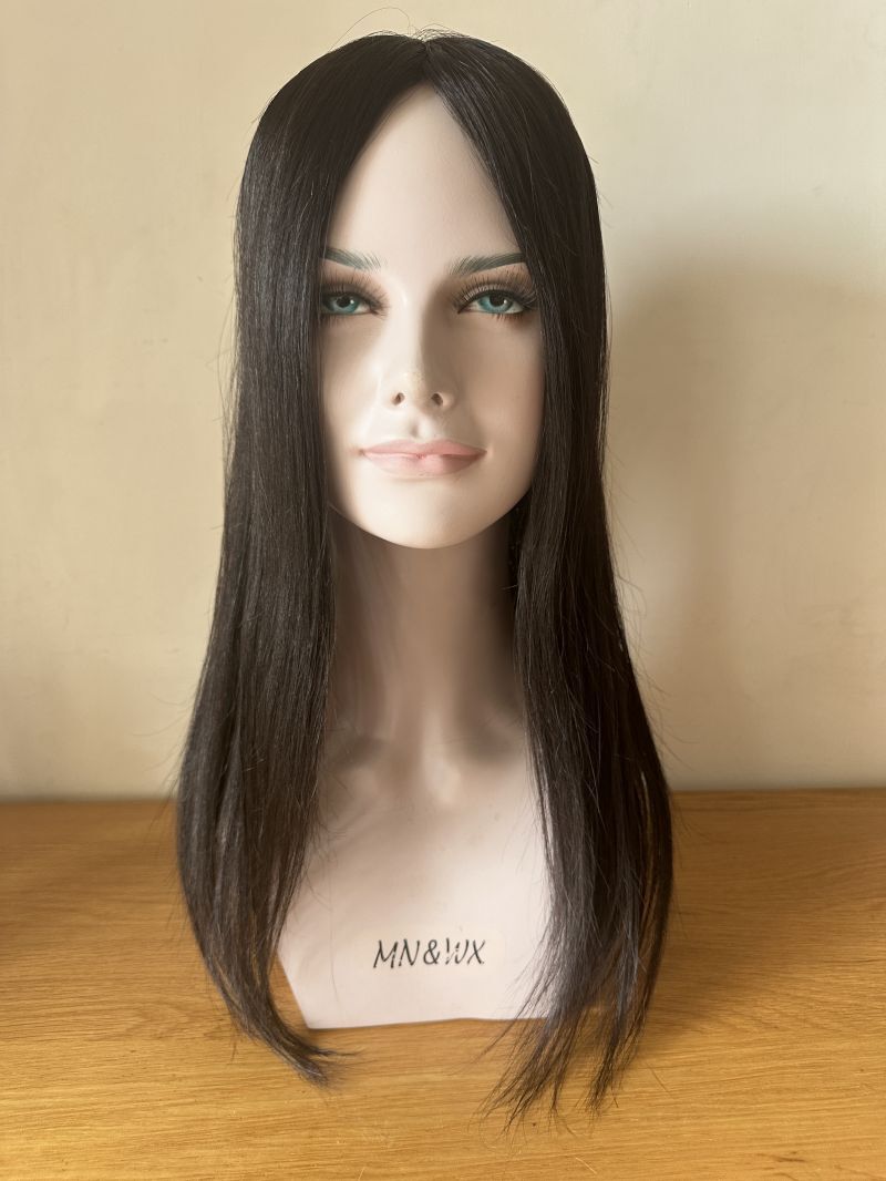 5.5″X6″ Silk Top High Density 100st Virgin Human Hair Topper for Women 8″~20″