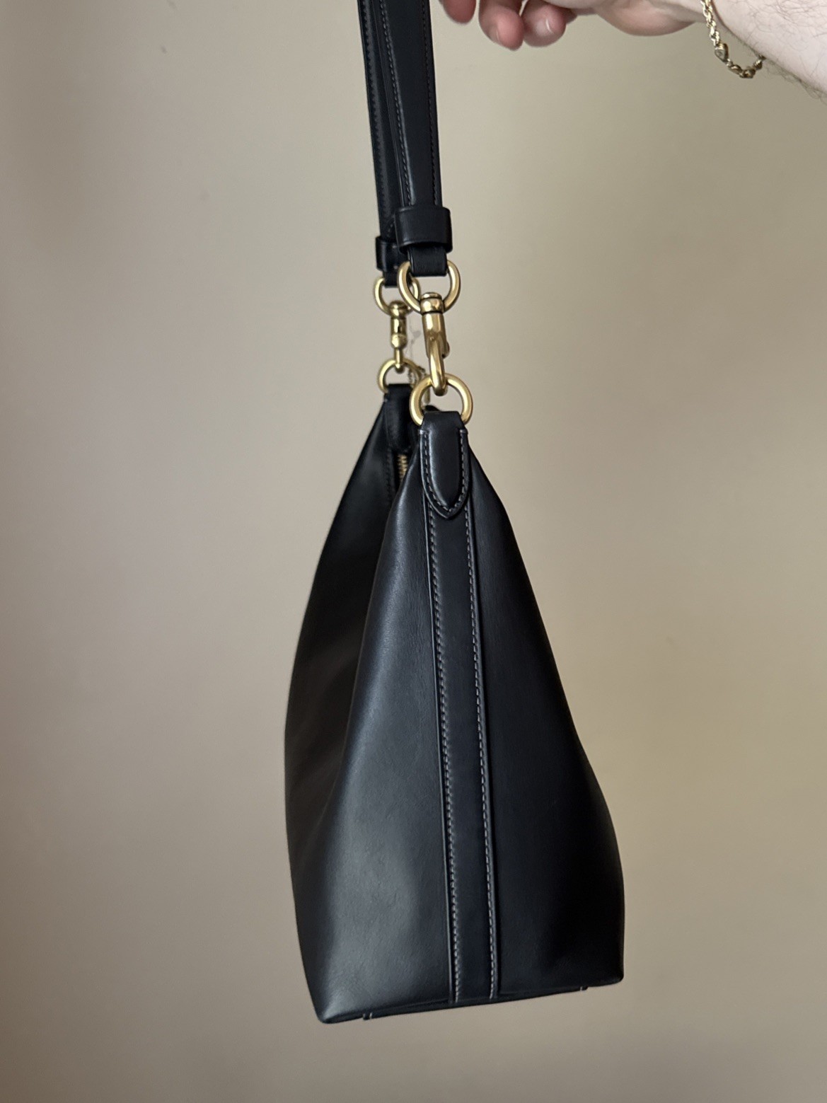 Coach Juliet Shoulder Bag Leather 2Way Crossbody Handbag Black # CR981 NWT