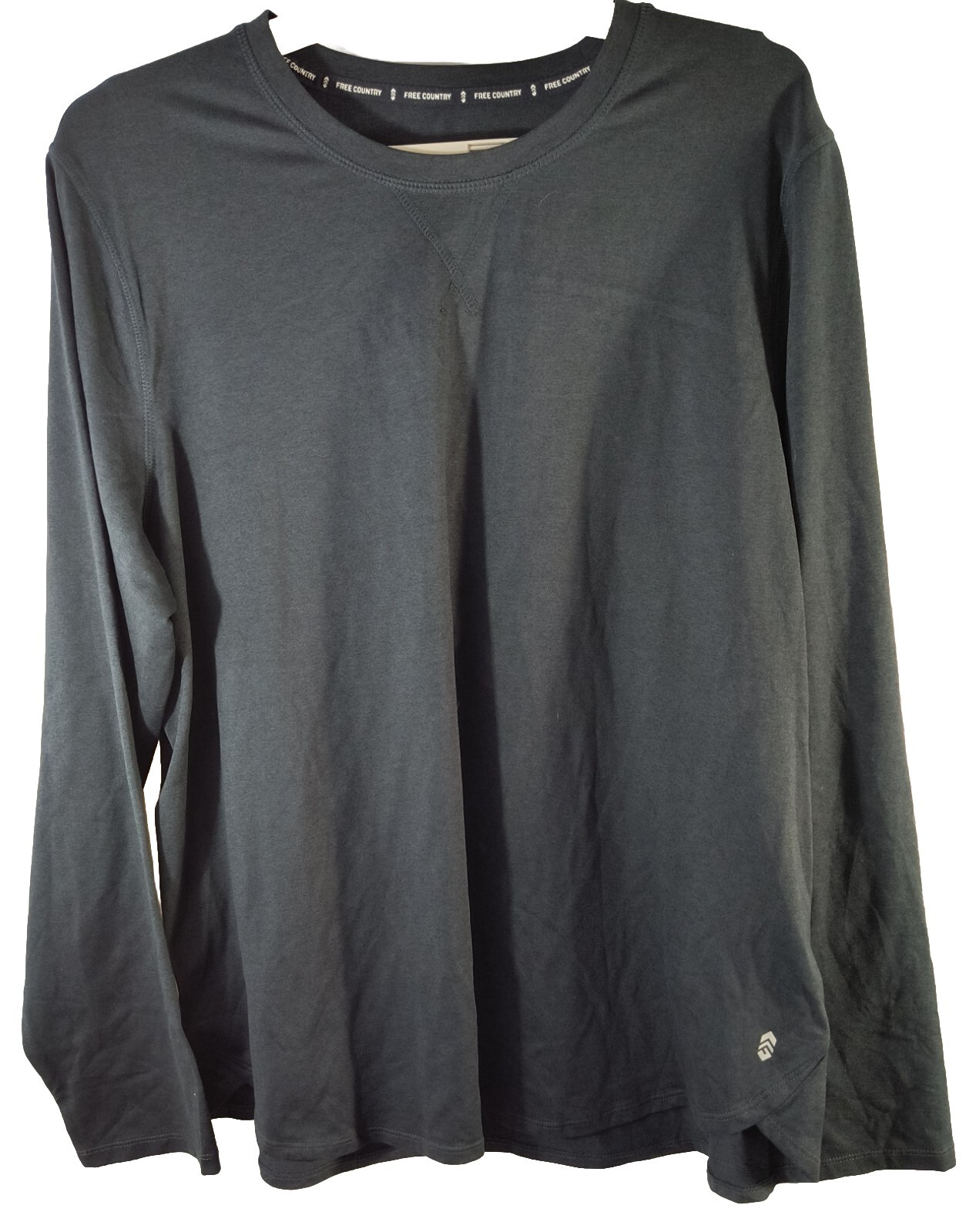 Free Country BLACK Long Sleeve Top WOMEN XXL NWOT