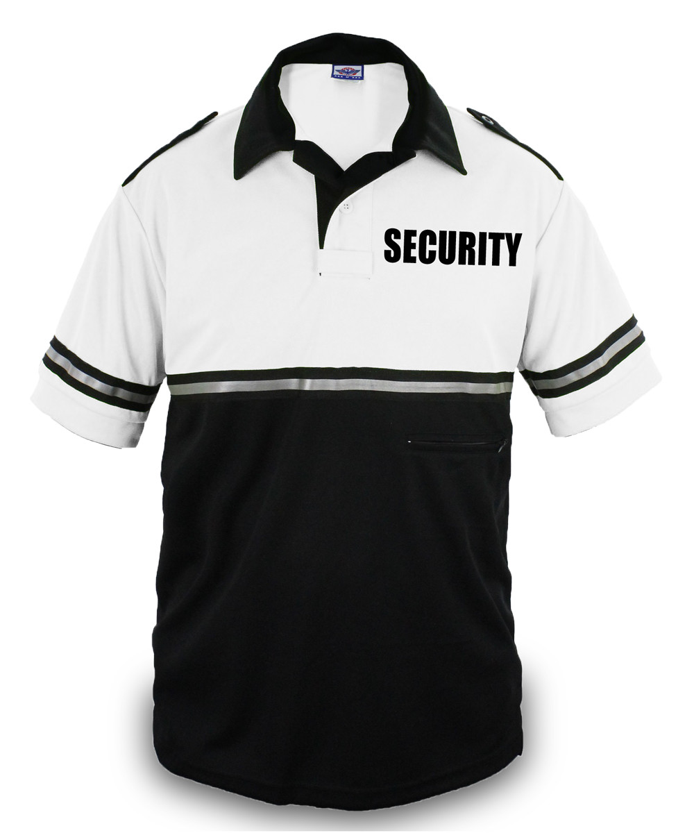First Class Two Tone Bike Patrol Shirt with Zipper Pocket with Security ID