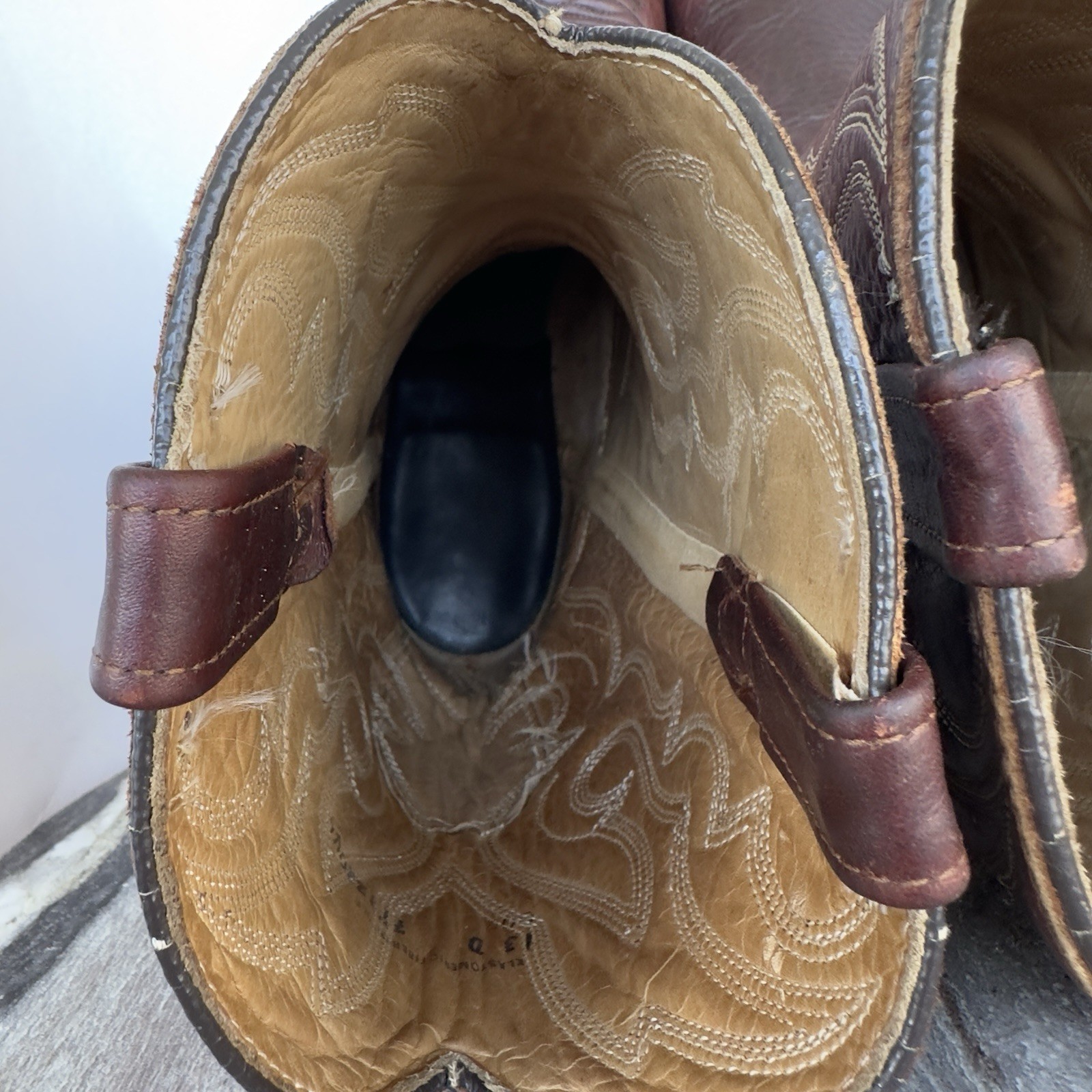 Heritage Cowboy Men 13D Brown Leather Upper Leather Sole Western Casual Workwear