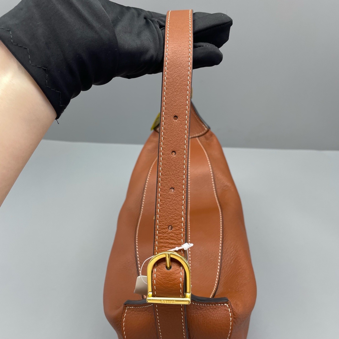 Celine Pre-Owned Authentic Underarm Bag Caramel 35*20*6cm