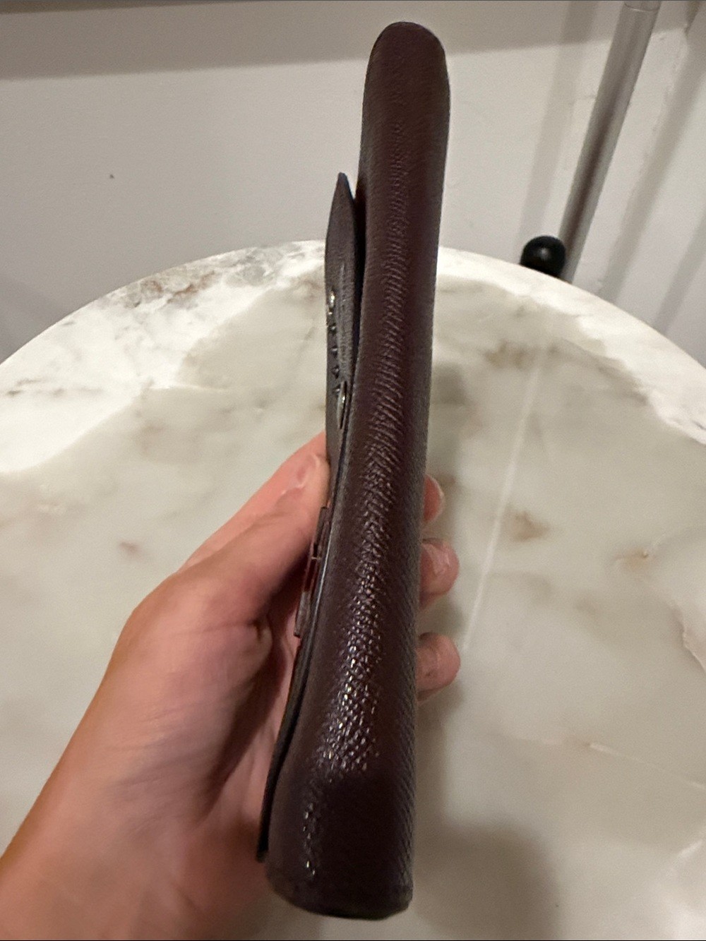 NWOT Coach Slim Envelope Wallet in Oxblood Crossgrain Leather
