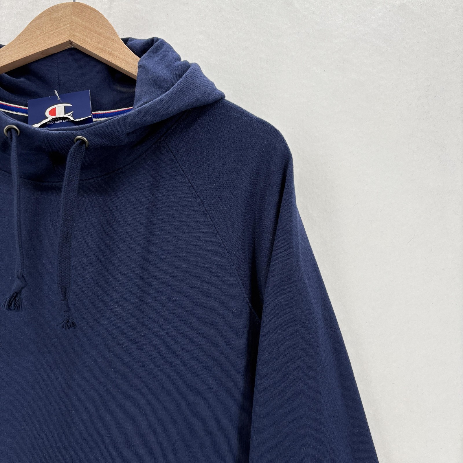 Champion Powerblend Hoodie Mens Large Blue Fleece Pullover Kangaroo Pocket NWT