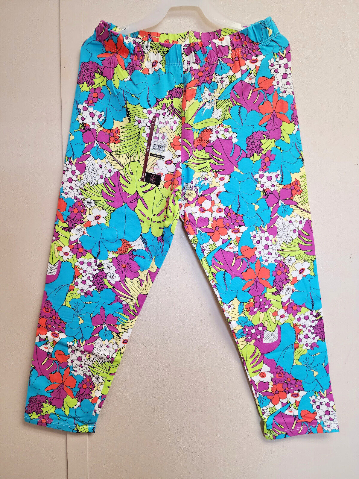 No Boundaries Womens Capri Legging Juniors Size S, M, L, XL, XXL, XXXL Floral