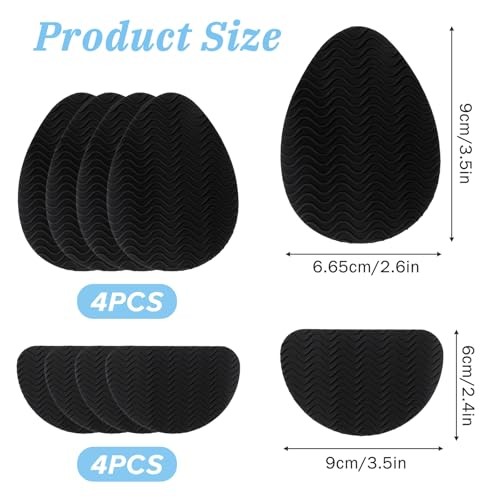 8Pcs Non Slip Shoes Pads, Self-Adhesive Sole Protectors, Anti-Skid Shoe Grips
