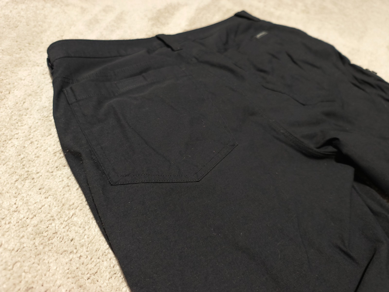 Eddie Bauer Men’s Tech Pant 34×30 Fleece Lined 2-Way Stretch Black