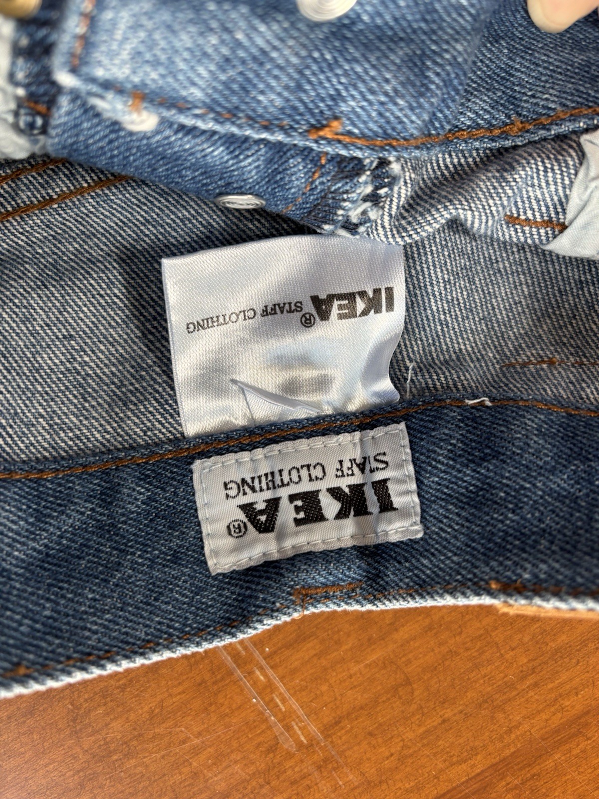 Vintage IKEA Employee Blue Denim Jeans Women’s Retail Equipment New With Tags