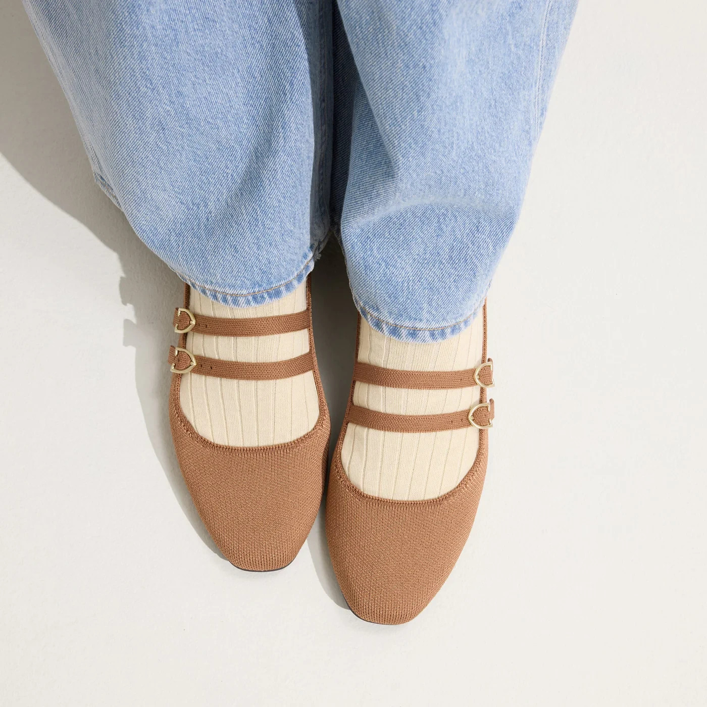 Rothy’s The Double Buckle Mary Jane Women’s Washable Flats