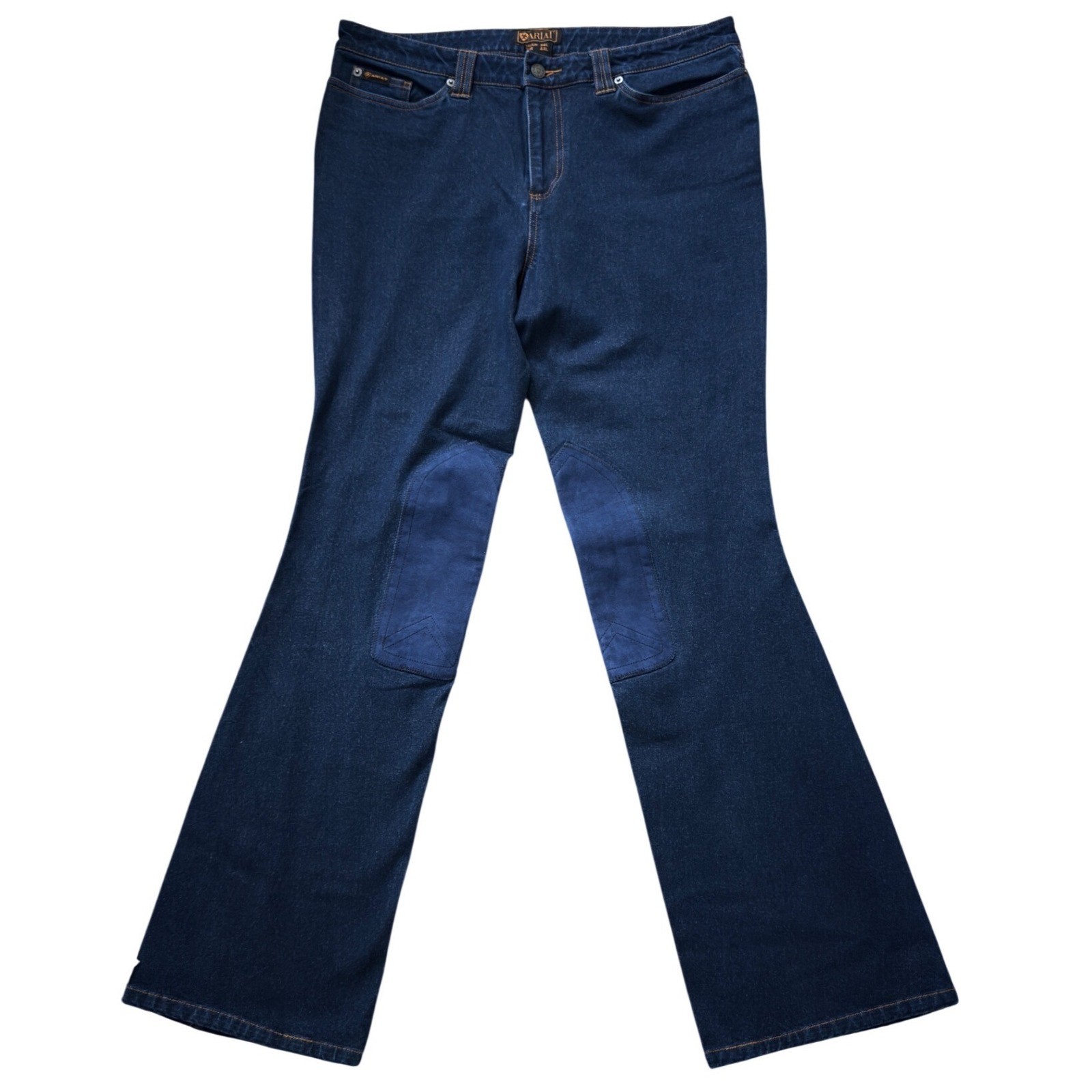 Ariat Real Bootcut Jeans Womens 34L Dark Wash Denim Western Riding Pants kk14