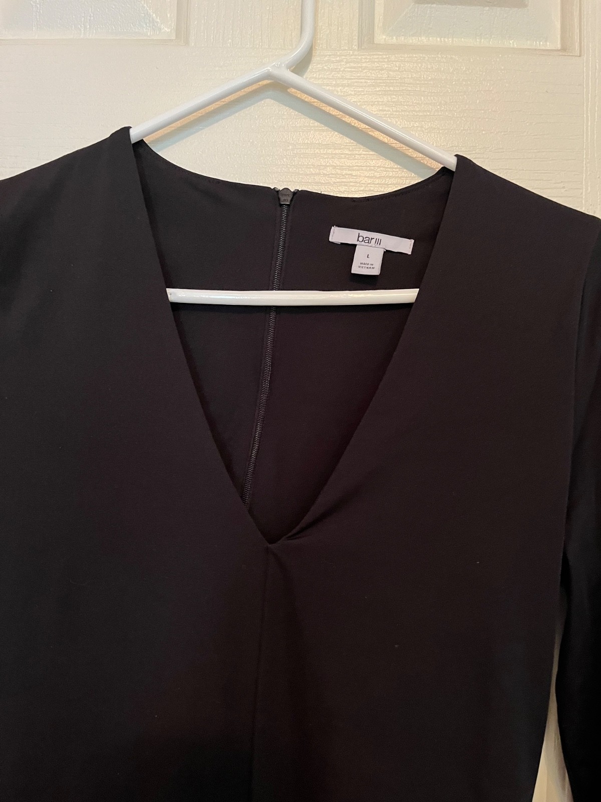 Stretchy Black Dress Size Large Bar III Brand Lined