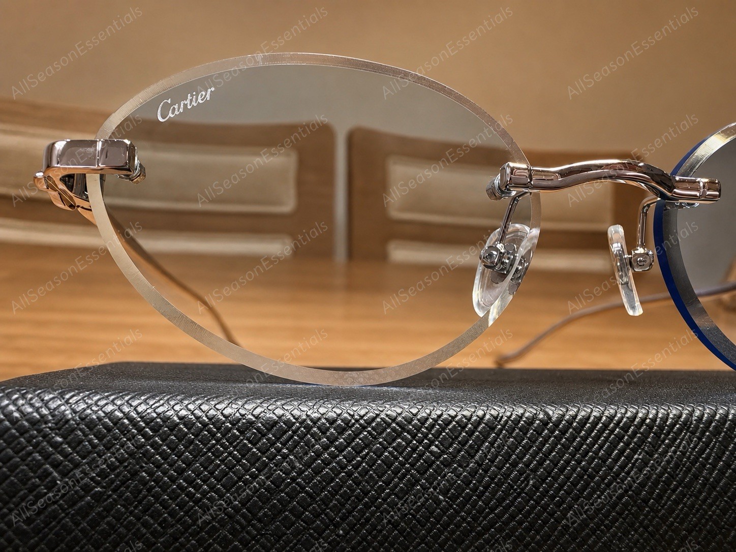 *** NEW *** Authentic Cartier Silver Panthère Classic 58MM Oval Sunglasses