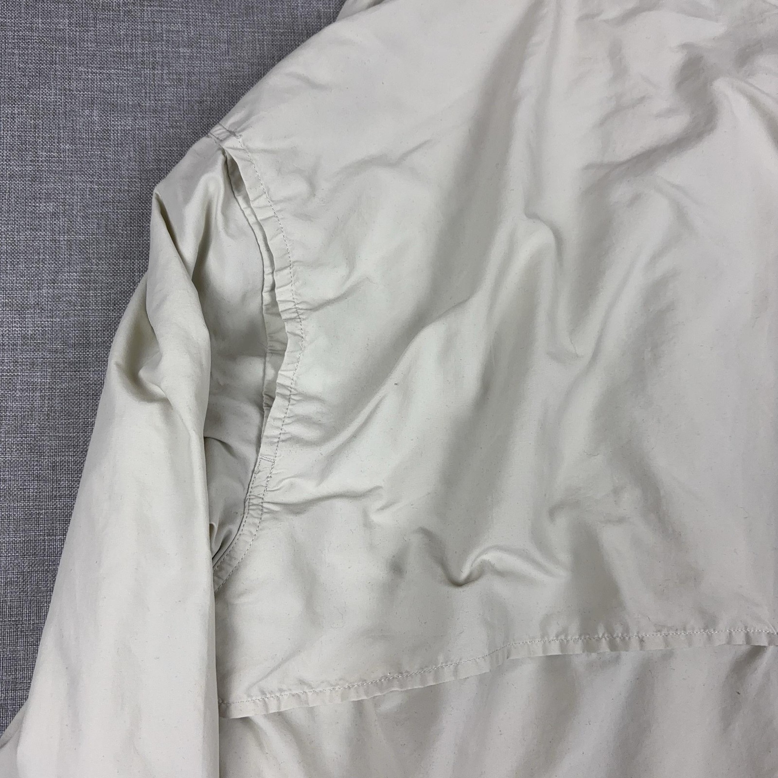 Coolibar Jacket Mens XL Beige Hooded Pullover Windbreaker UPF 50+ Mesh Sun