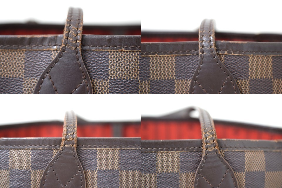 Auth Louis Vuitton Neverfull MM Tote Bag Damier Ebene Canvas N51105 LV 53736