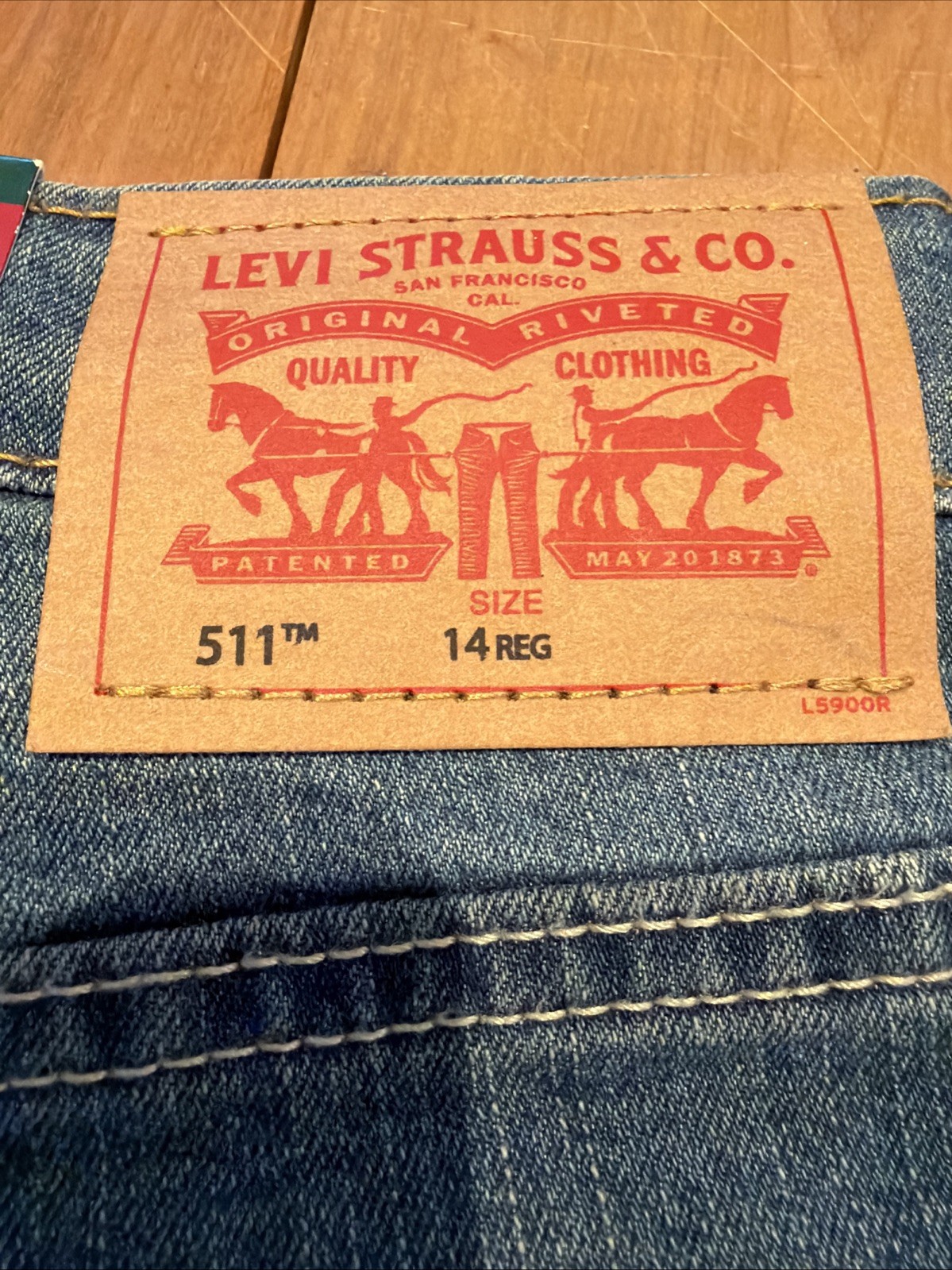 Levi’s 511 Slim Flex Stretch Blue Jeans size 14 Reg Boys NWT Adjustable Waist ￼
