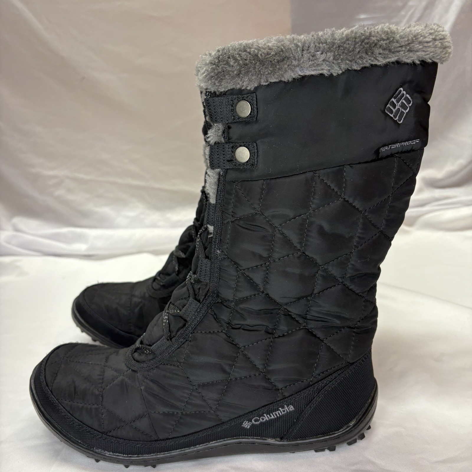 Columbia Women’s Minx Mid II Boot Size 8 Black Waterproof Winter Snow Omni Heat