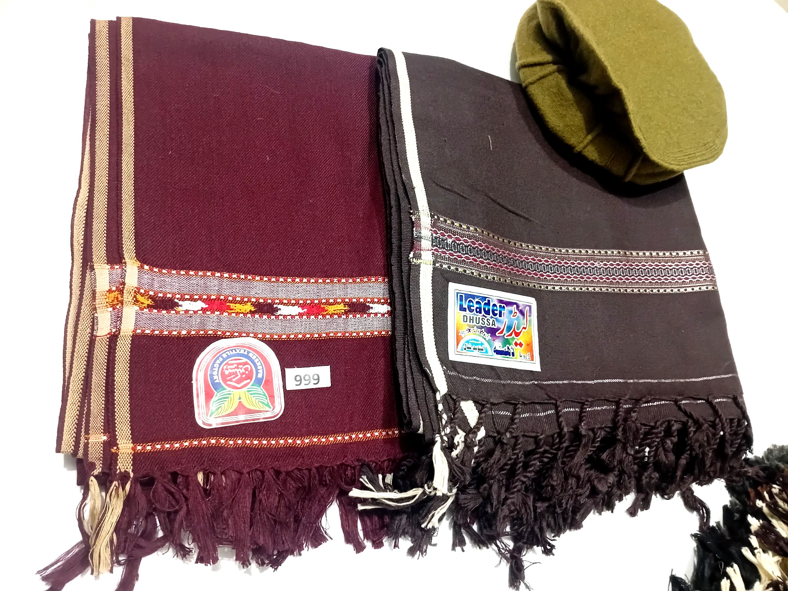 Afghan Patoo Blanket Shawl Topi Chitrali Pakol 100% Wool Cap Pakul Handmade Hat.