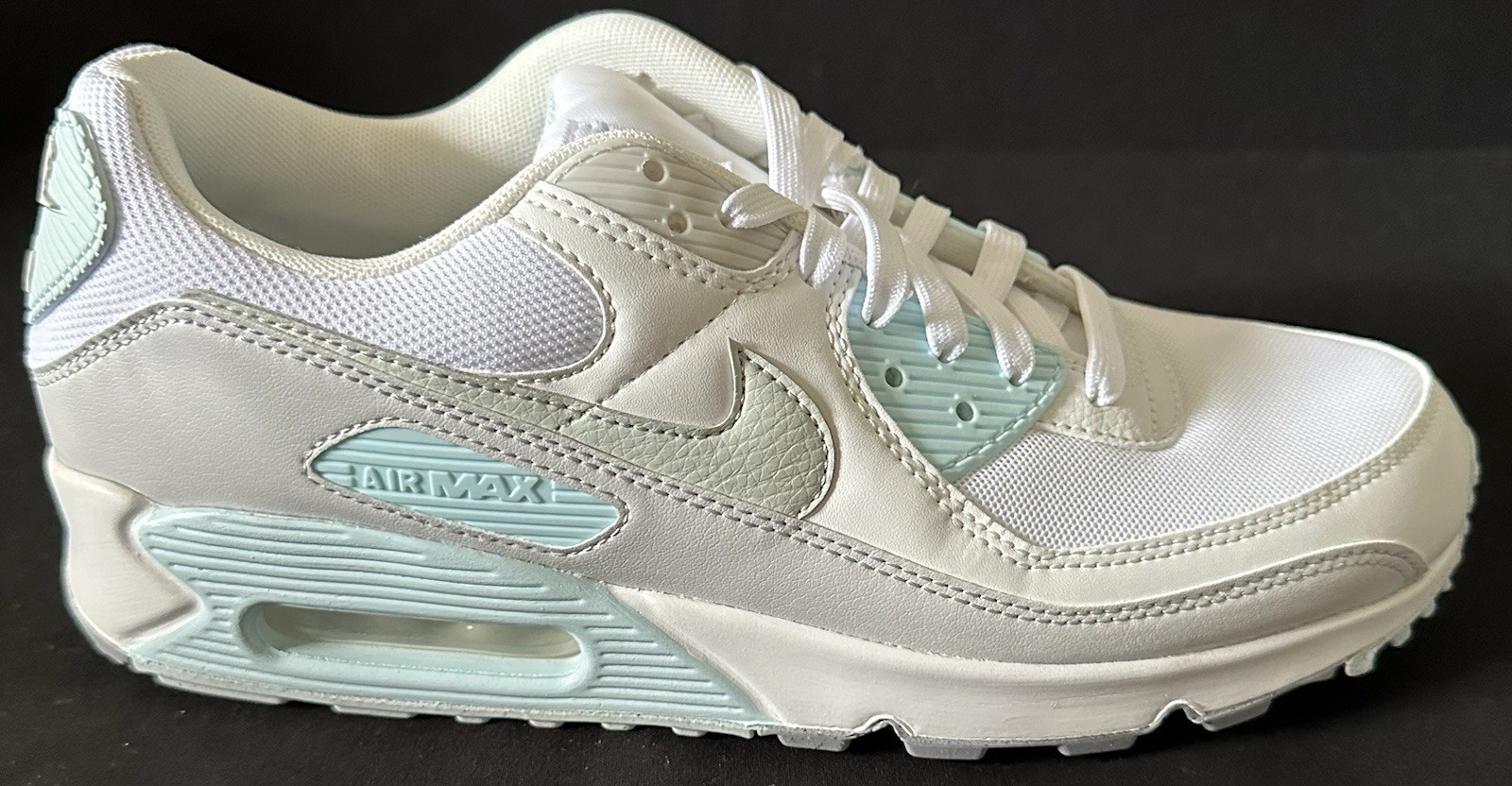 Nike WMNS Air Max 90 Ice Blue White Gray Women Size 11 Men 9.5 New DH8010- 104