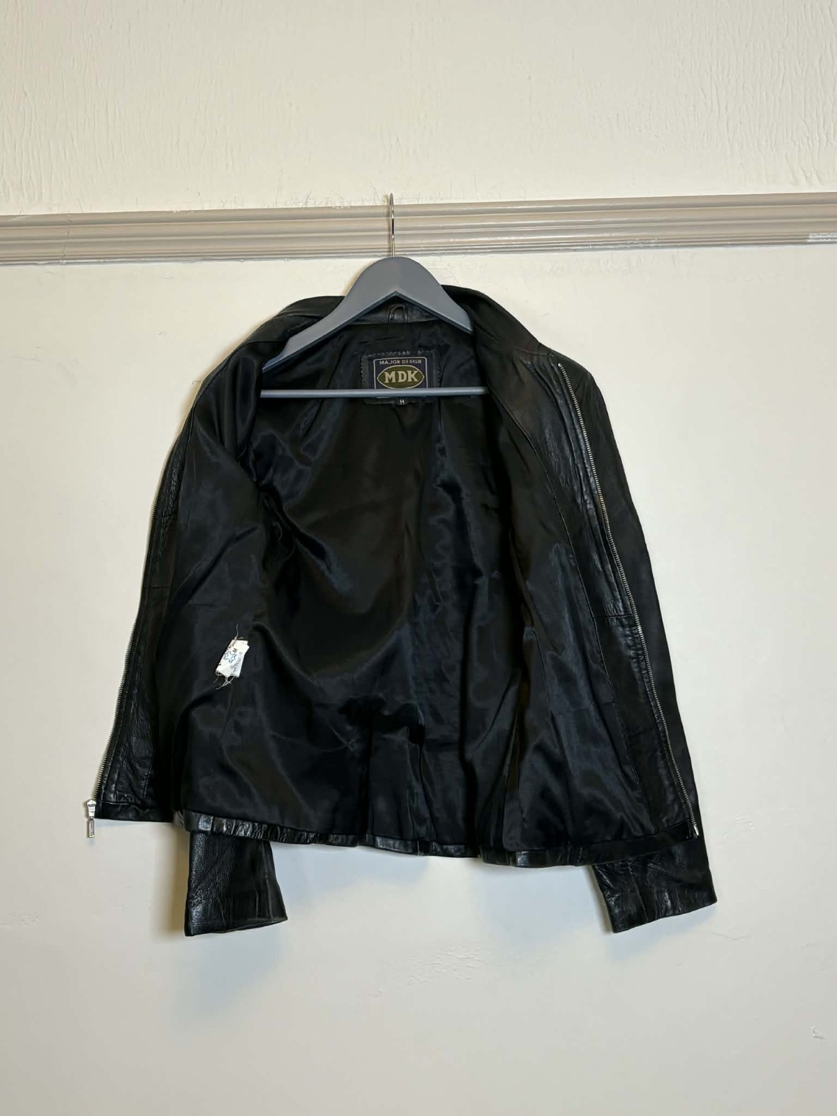 MDK Men’s Full Leather Jacket Size UK M