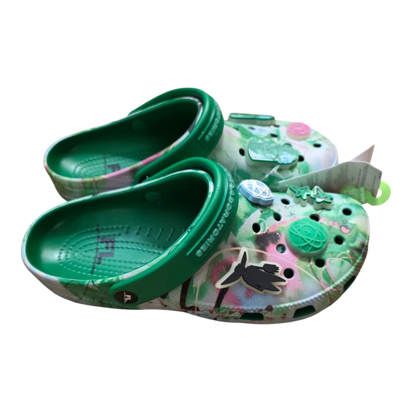 Futura Laboratories x Crocs Classic Clog Ivy Green M11/W12.5 In Original FL Bag
