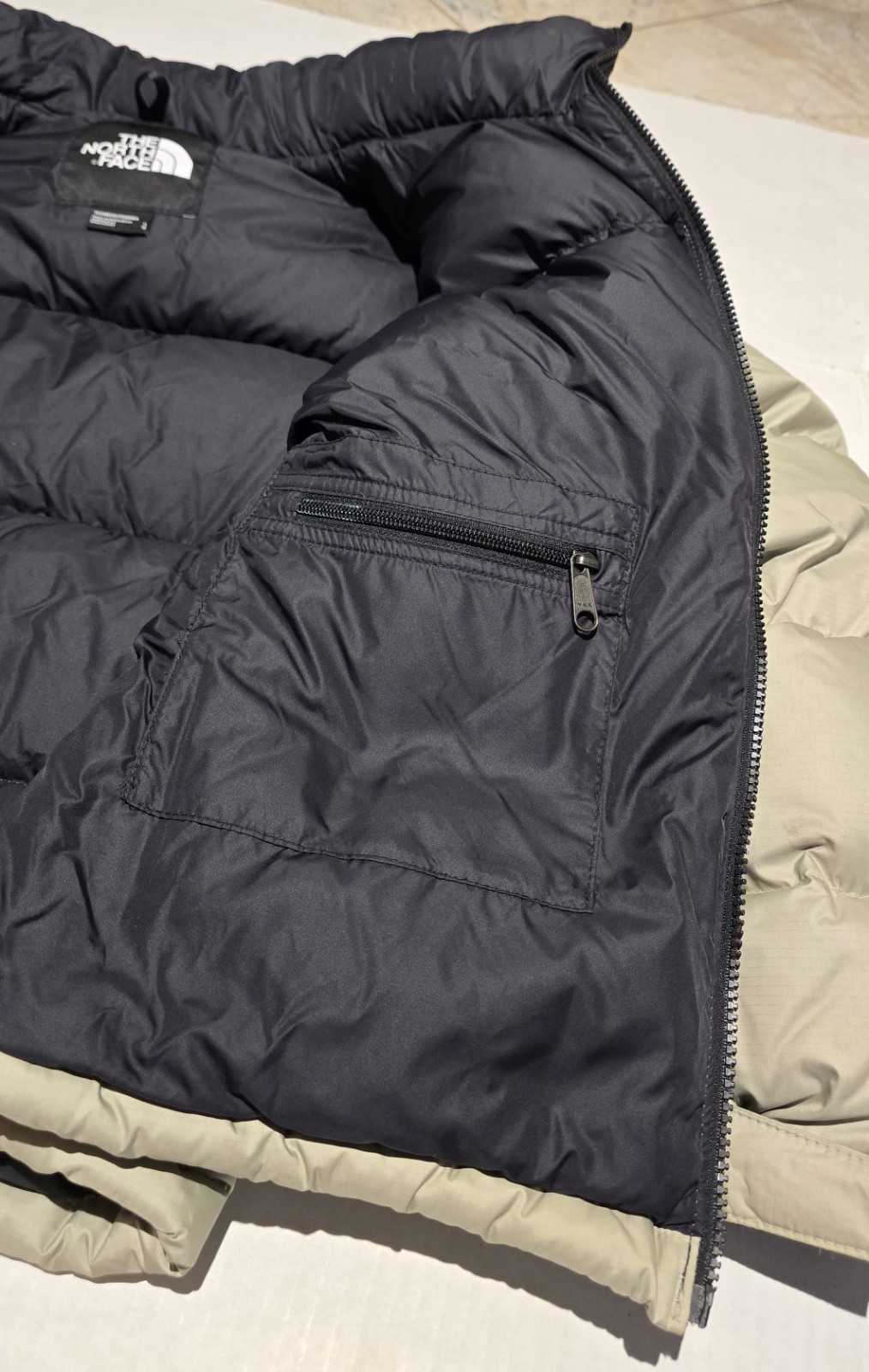 The North Face 1996 Retro Nuptse 700 Down Puffer Jacket Women Large Hidden Hood