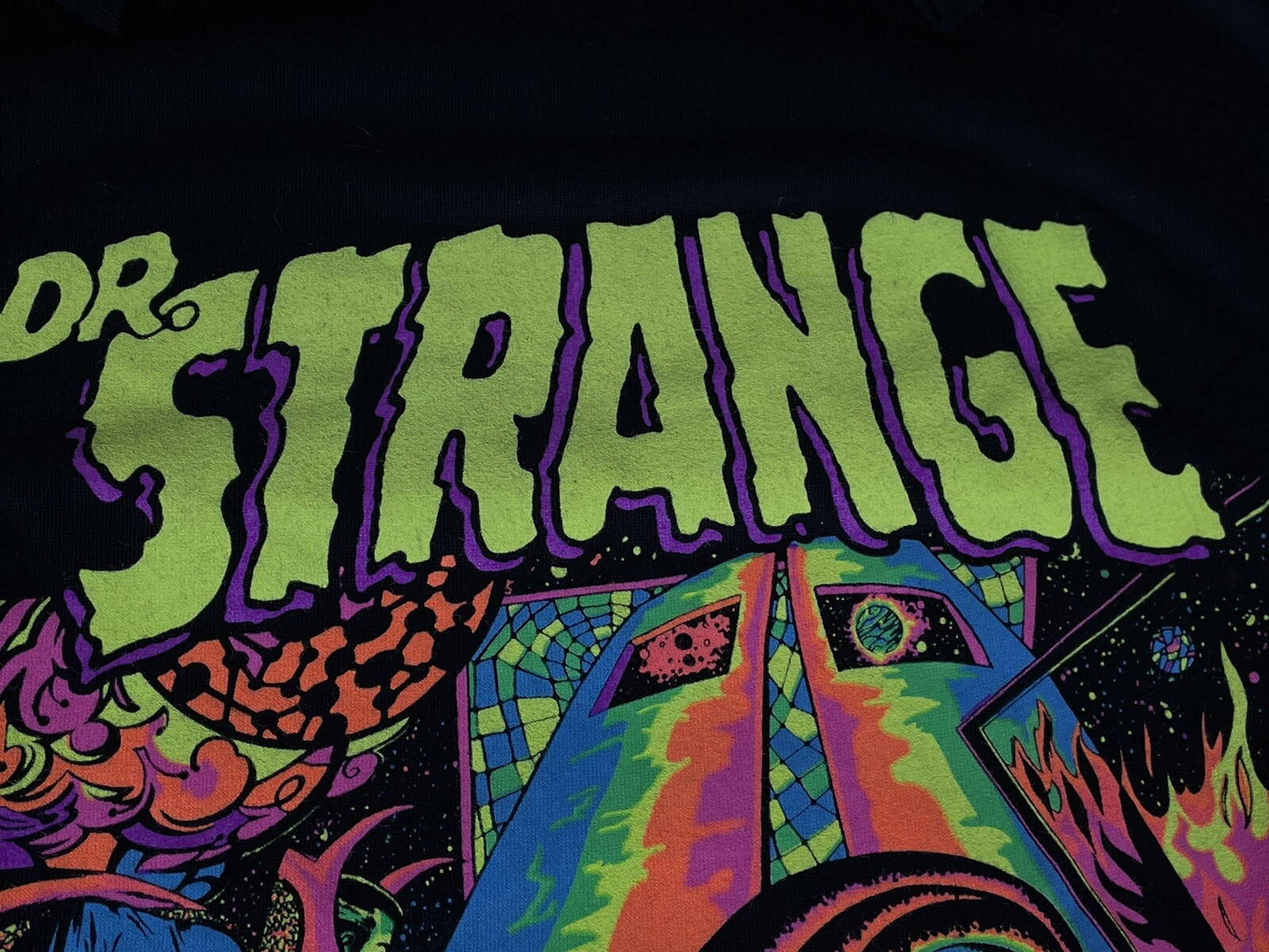 Doctor Strange 60’s Marvel Comics Black Light Psychedelic T-Shirt NEW