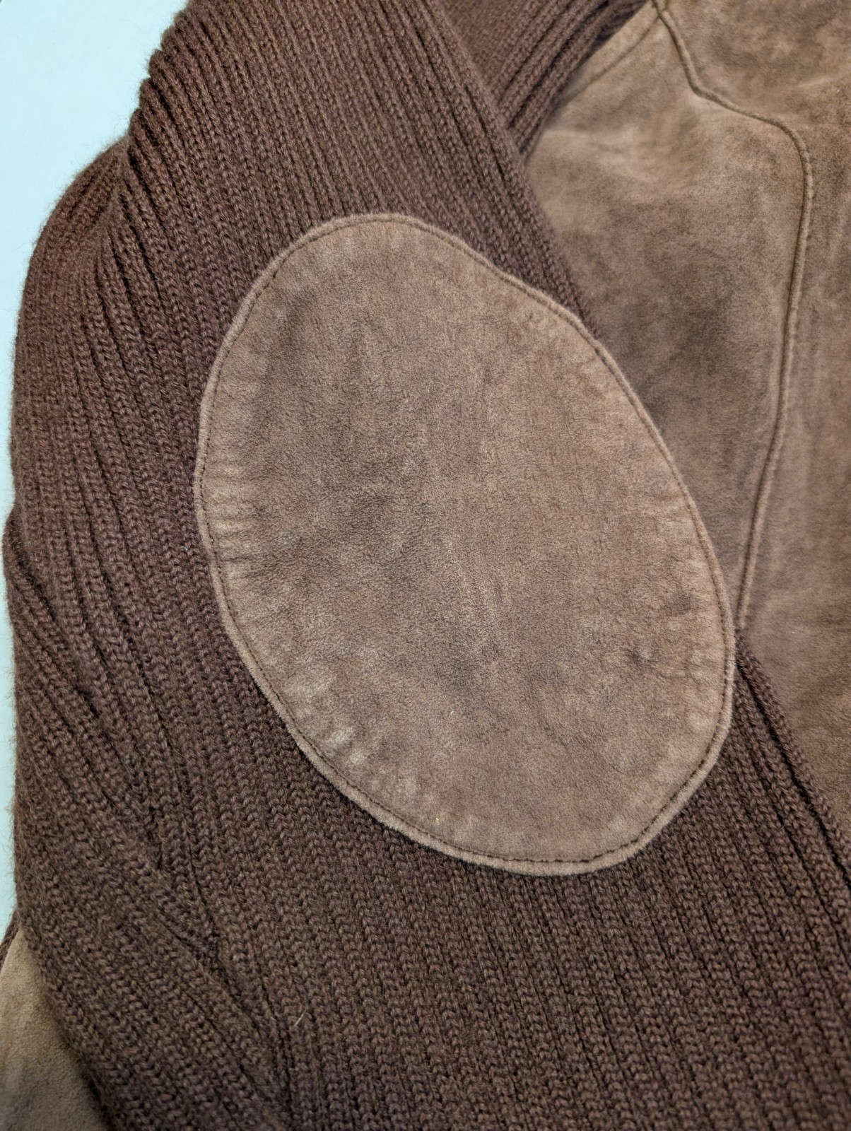 Covington Women’s Leather Wool & Acrylic Blend Jacket XL Dark Brown Full Zip