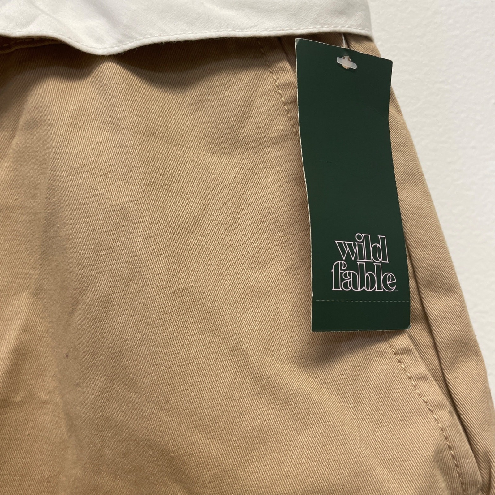 Wild Fable Women’s Fold over Chino Skort Light Taupe Size 17