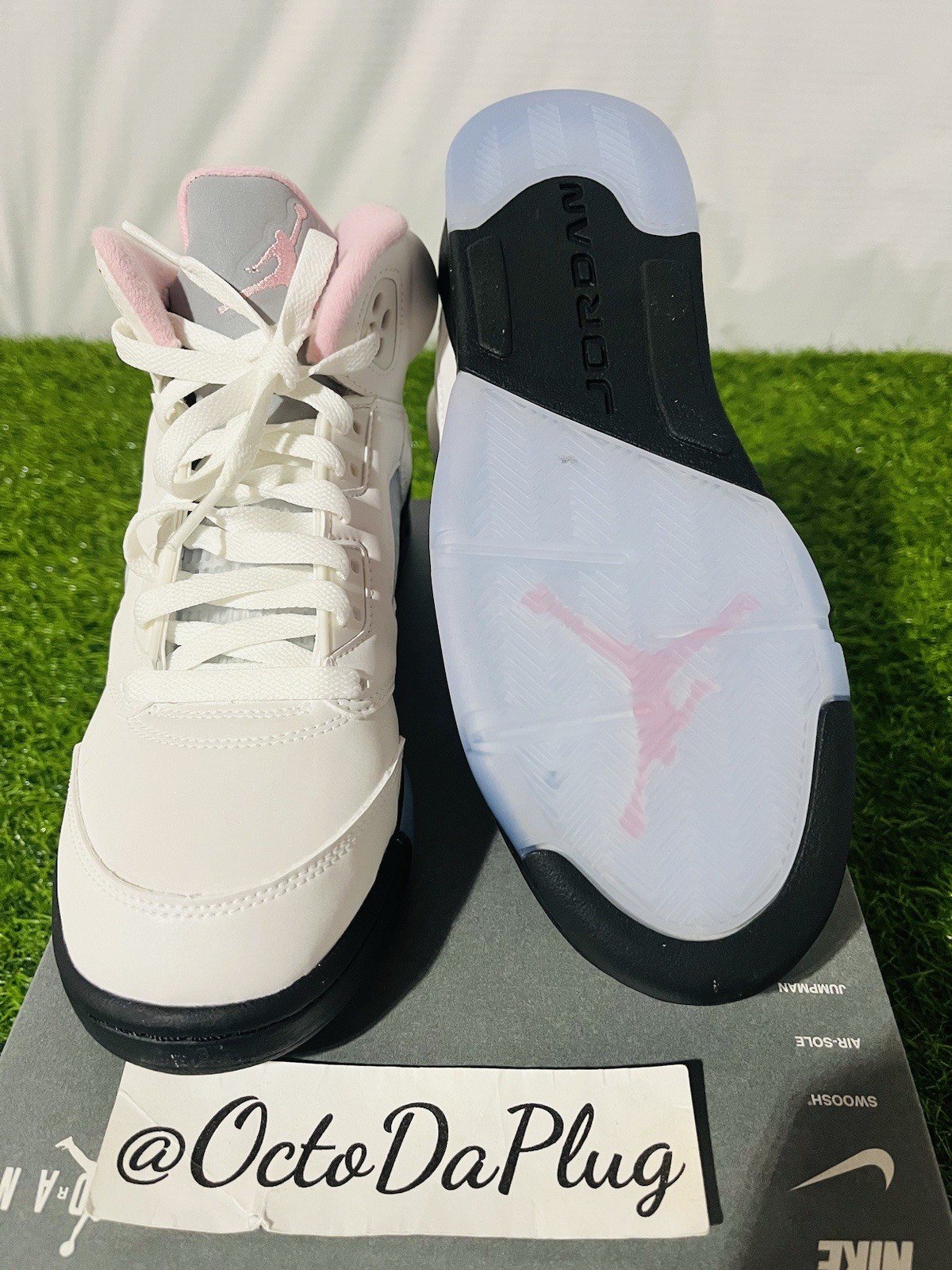 Nike Air Jordan 5 Retro Medium Soft Pink White GS Sizes nby HQ7980-102
