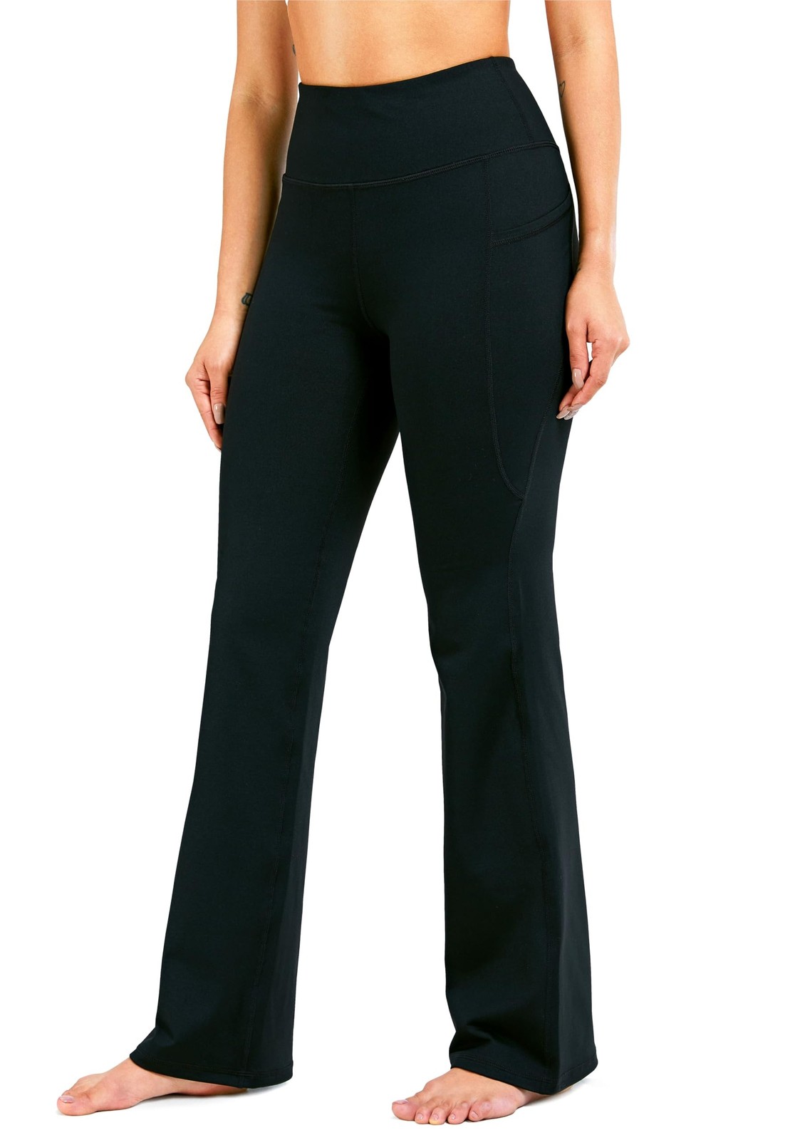 28″/30″/32″/34″ Inseam Women’s Bootcut Yoga Pants Long Bootleg High-Waisted F…