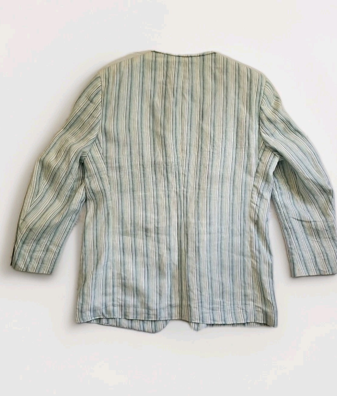 Haspel multicolor Stripe 100% Linen Sport Coat Blazer preppy ladcore. See Pics