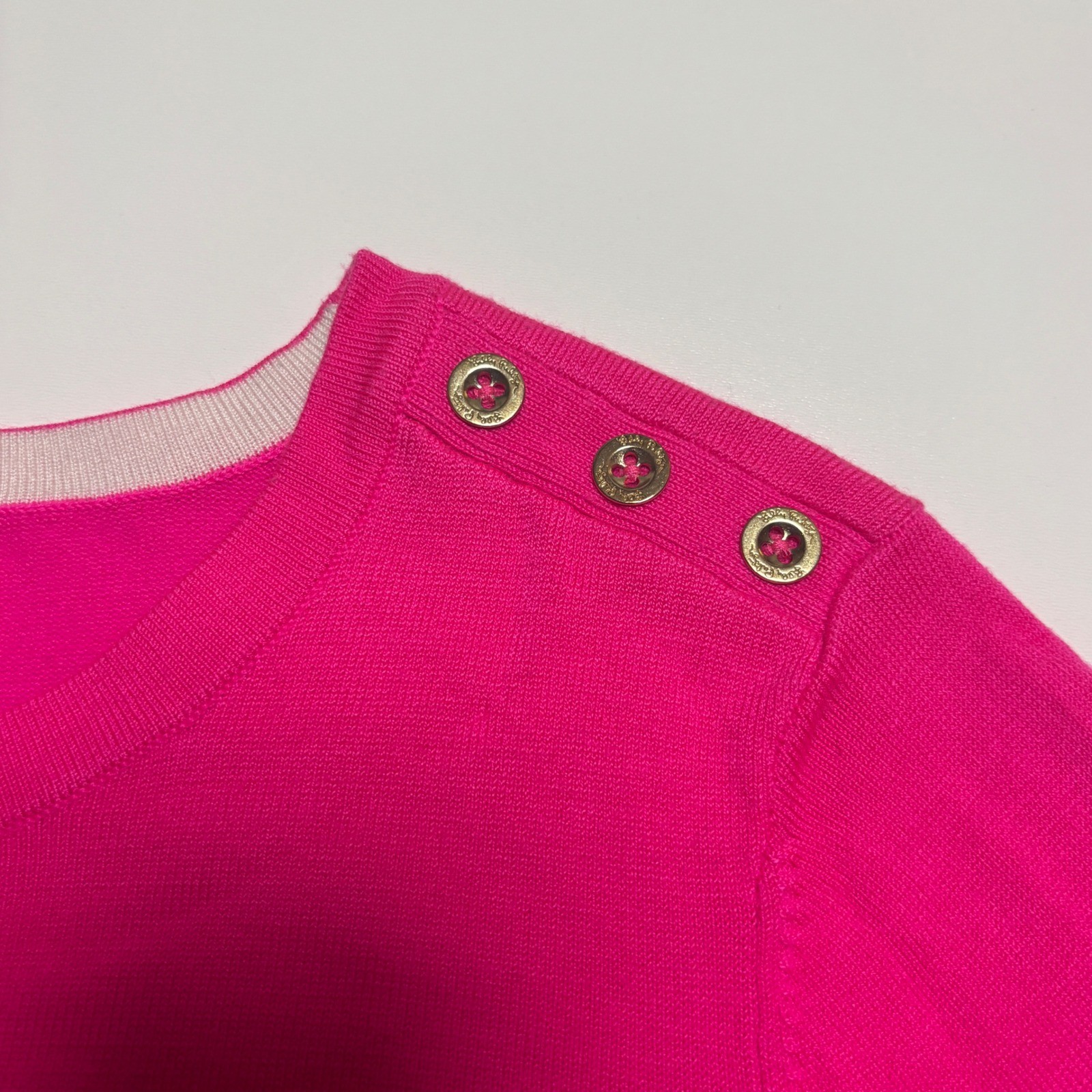 Lilly Pulitzer Callee Bell Sleeve Sweater Woman’s Small Hot Pink Preppy