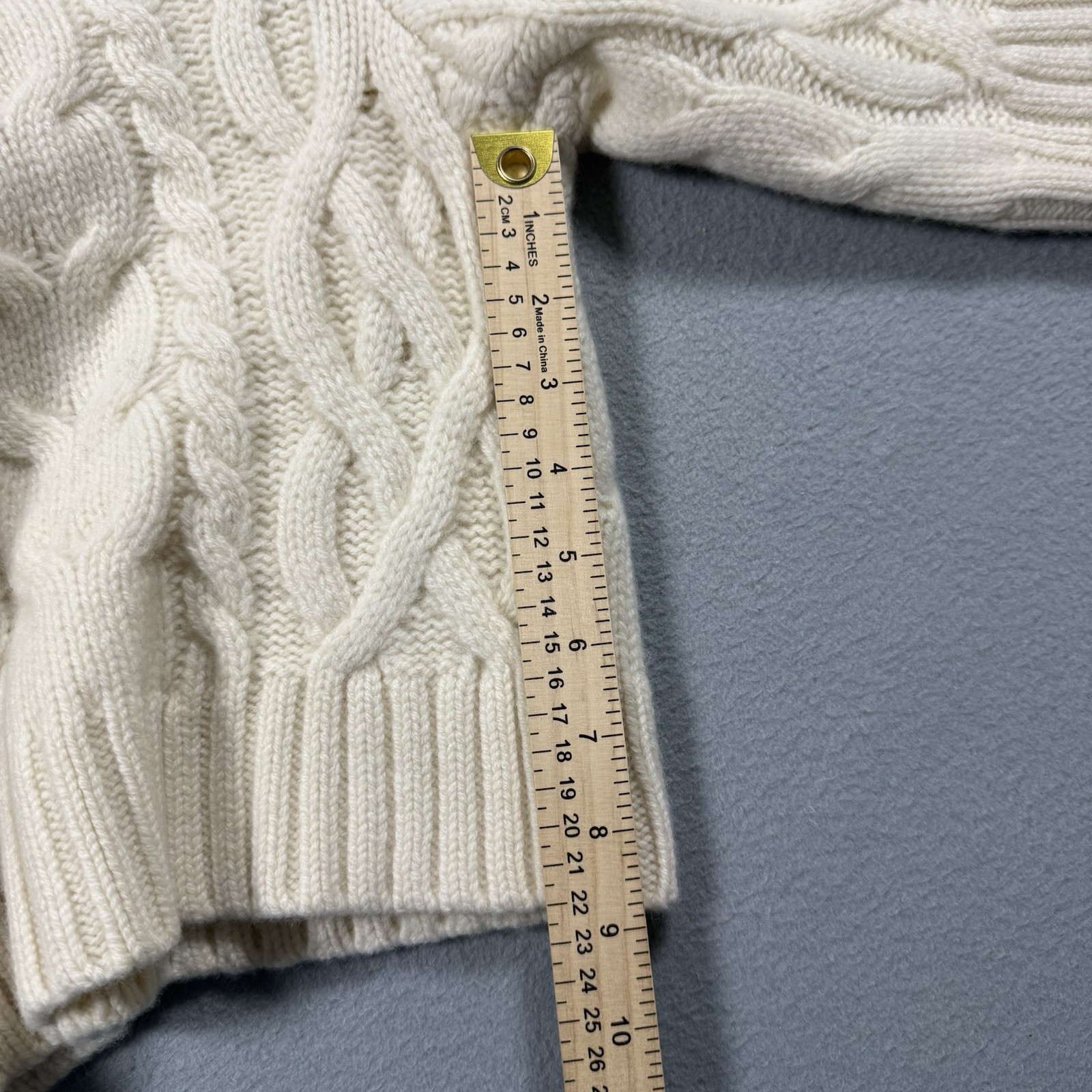 Todd Snyder Woolrich Cable Knit Shorts Sz L 100% Merino Wool Cream NWT $428
