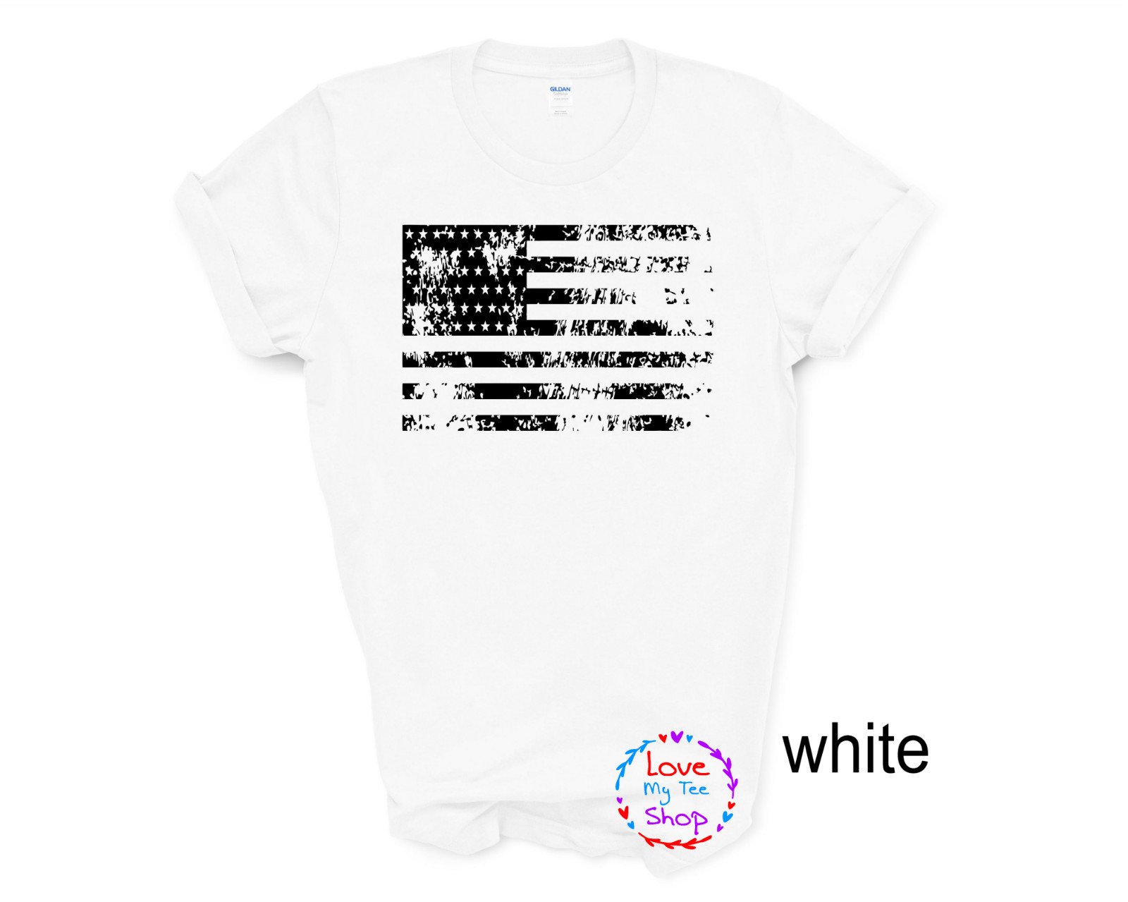 USA Distressed Flag Men T Shirt Patriotic Unisex Adult and youth sizes T-shirt