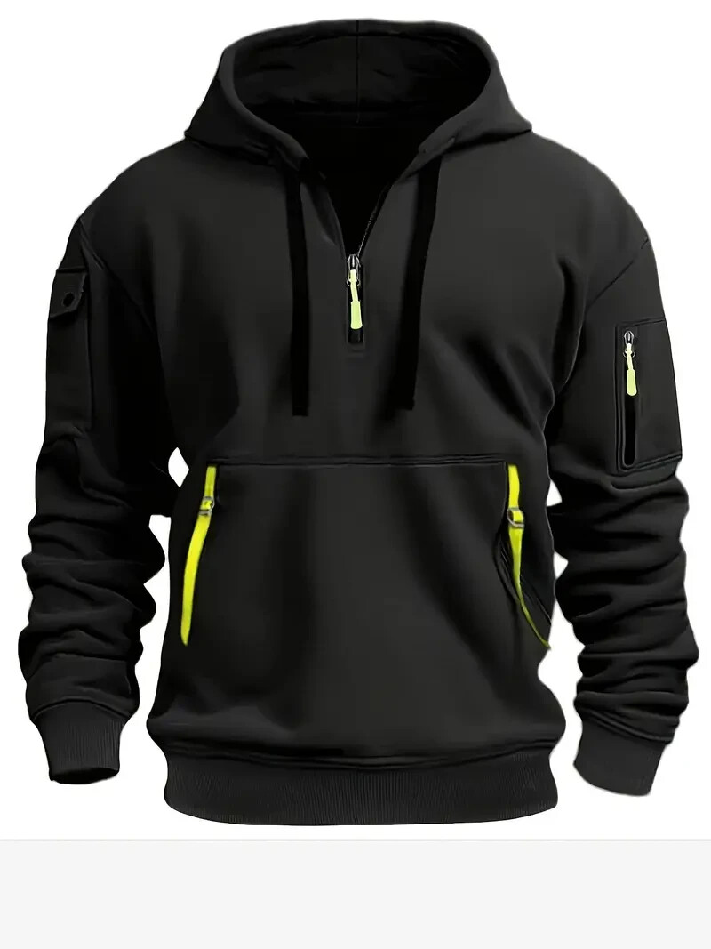 COAT, SWEATSHIRT, MENS QUARTER ZIP W/ POCKETS XXL (44-46)