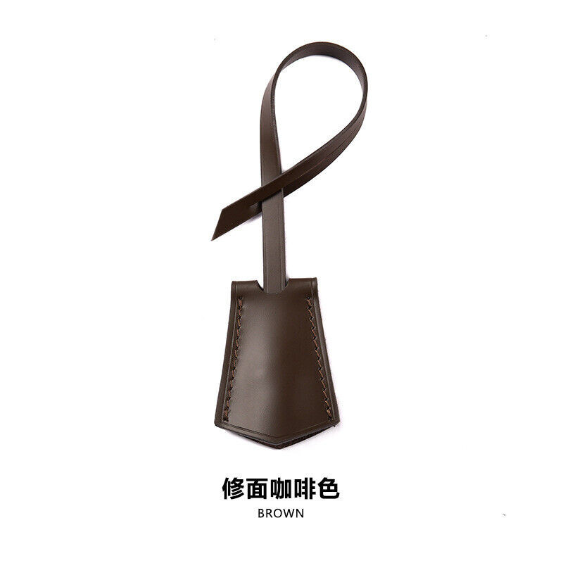 Handmade Real Vachetta Cowhide Leather Key Bell Clochette Luggage Tag Handbags