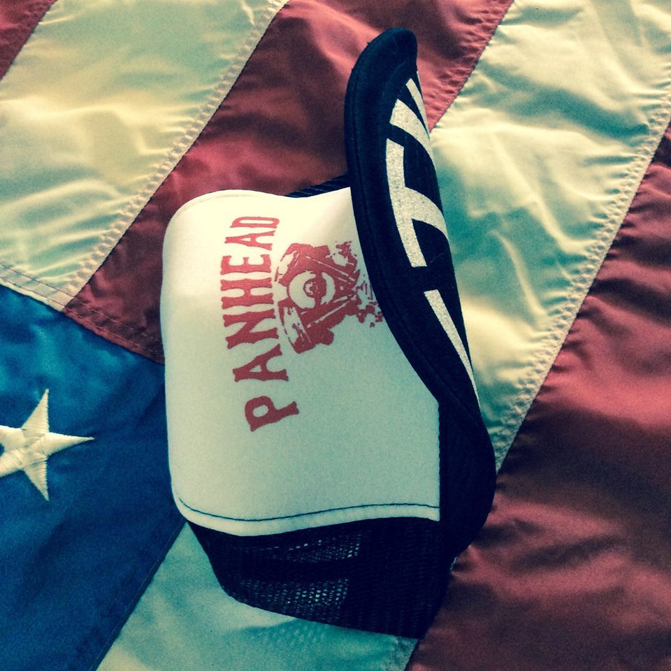 PANHEAD TRUCKER HAT vtg biker chopper ftw knucklehead springer hardtail