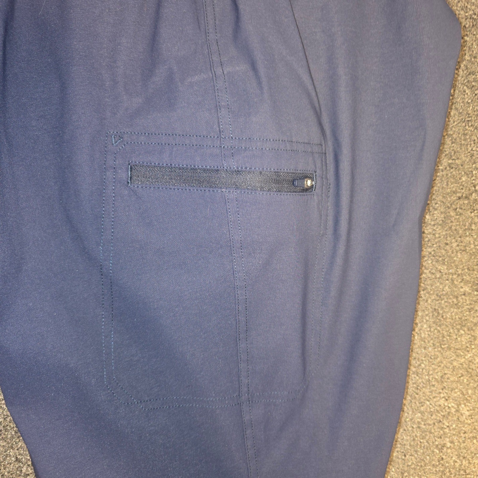 NWT Eddie Bauer Rainier Capri Cargo Pants Womens 24 Blue Stretch Travel Hiking