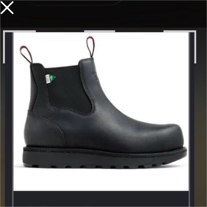 Red Wing Shoes Men’s Black Leather Chelsea Slip-On Boots Round Toe Size 10