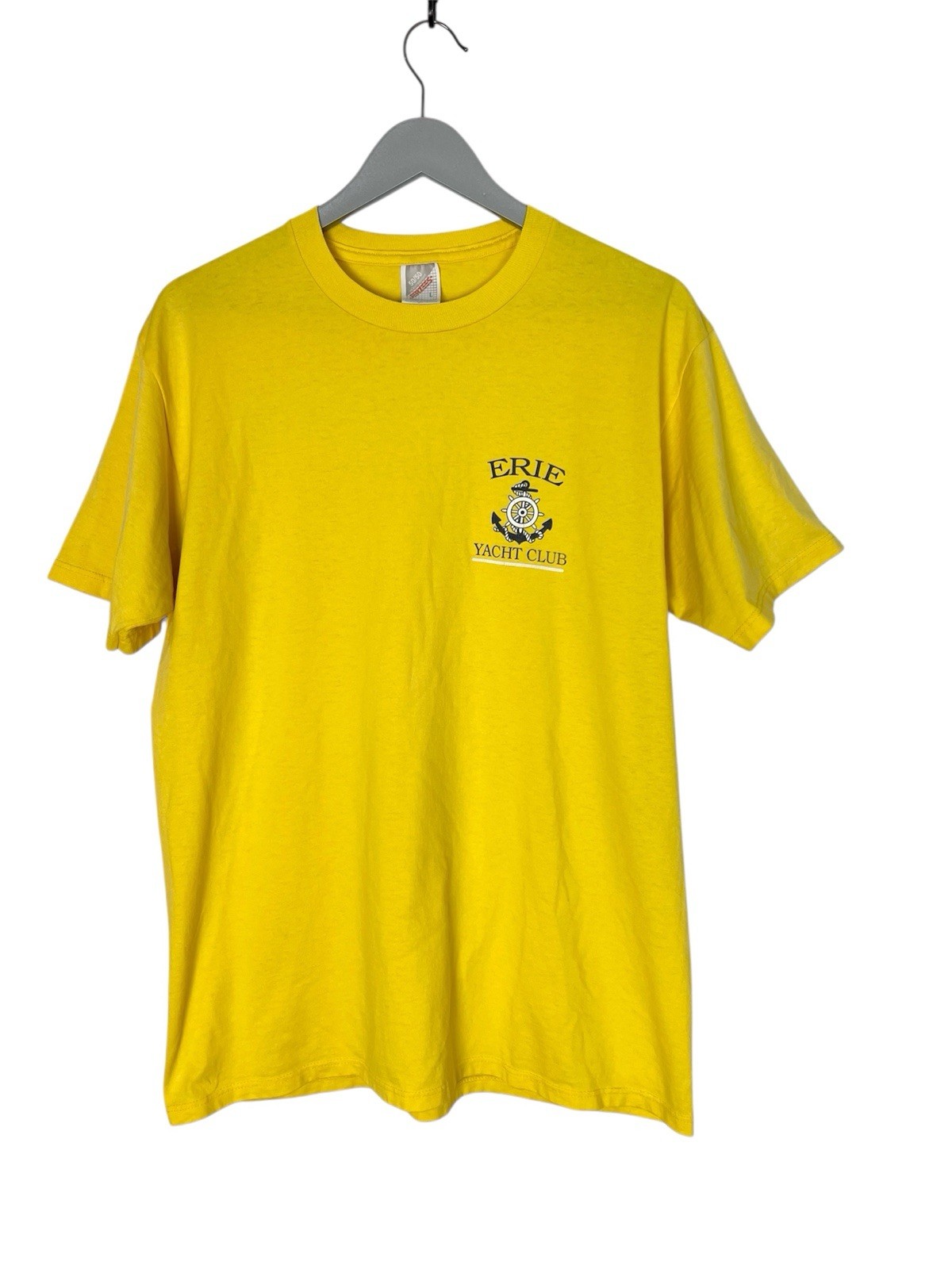 Vintage 90s Streetwear Mens Large Erie Yacht Club T-Shirt USA jerzees