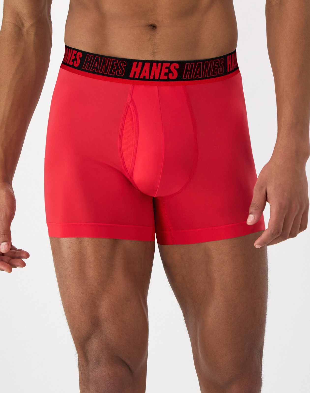 Hanes Moves Ultimate Men’s Anti-Chafe Trunk Underwear Total Support X-Temp
