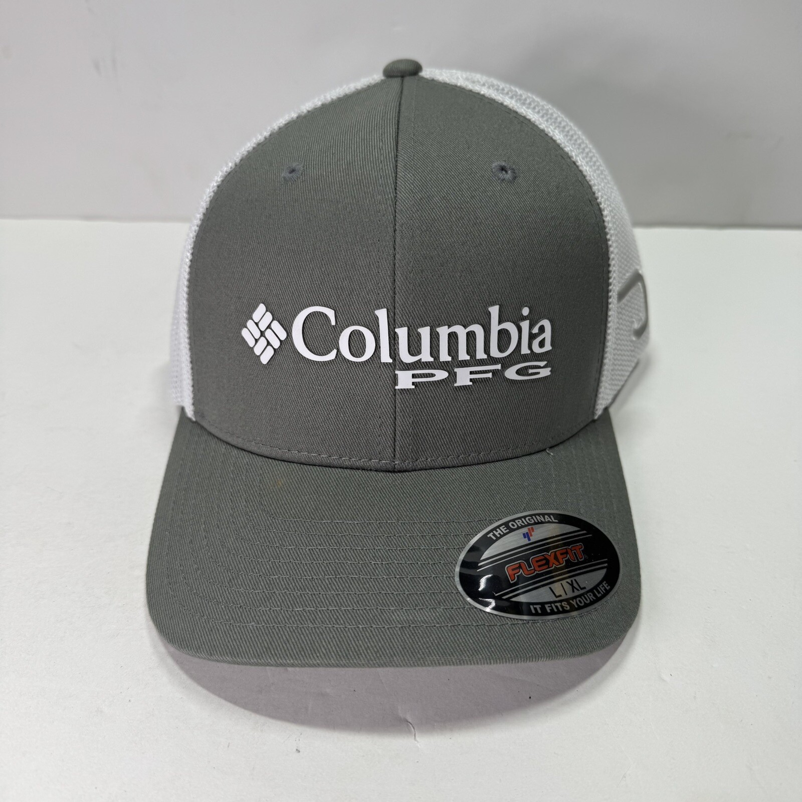 COLUMBIA Sportswear PFG Logo Mesh Ball Cap Hat Titanium, Hook 1503971-050 NEW