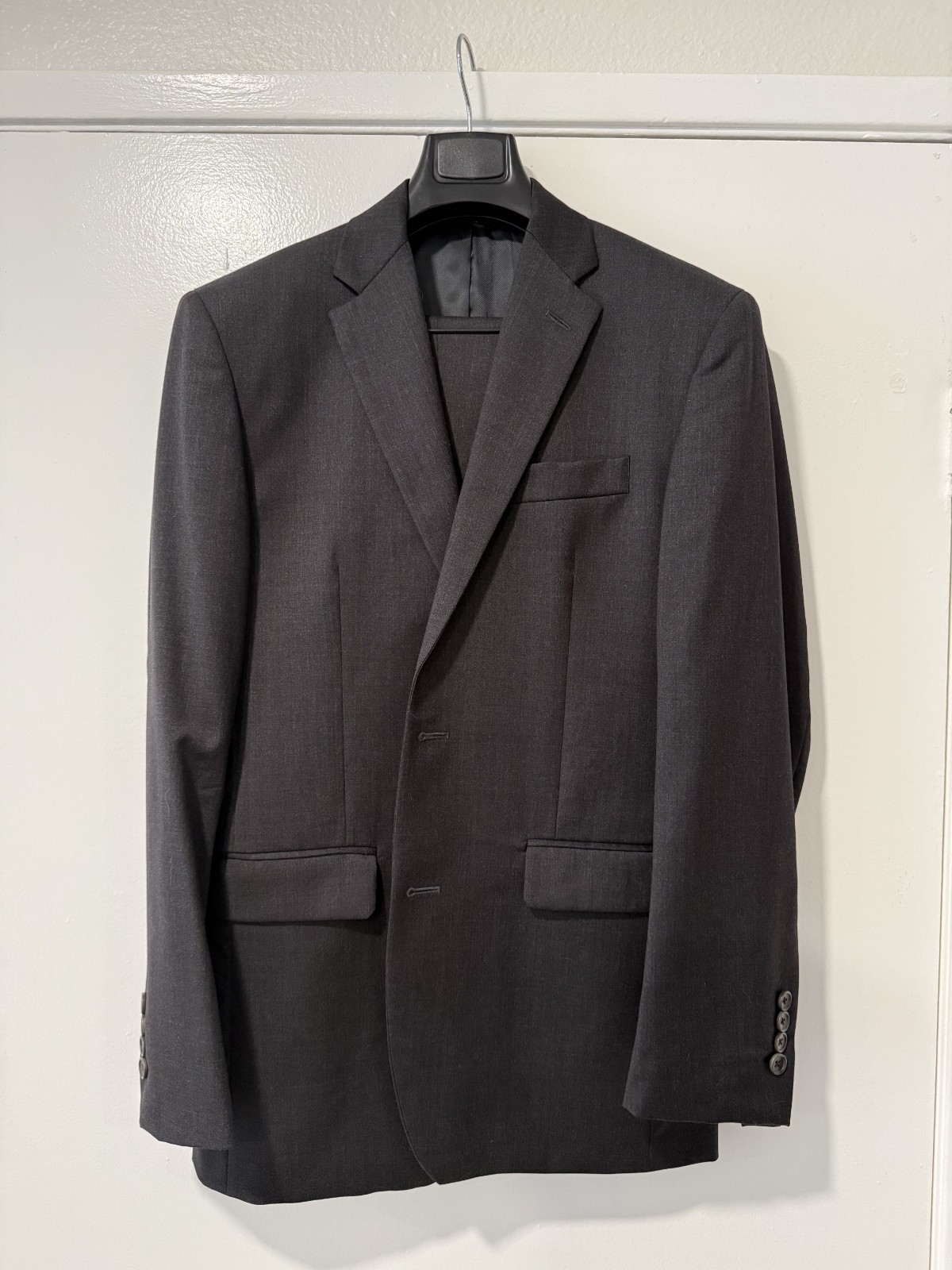 Brooks Brothers 1818 Milano Charcoal Wool Suit 38R/32×28