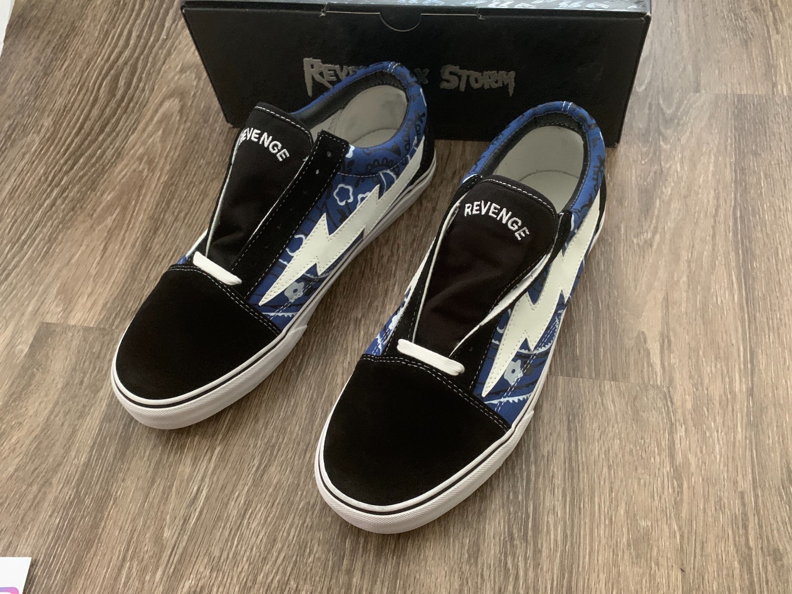 100% Authentic Revenge x Storm Vans Original Classic Rag Blue Multiple Sizes