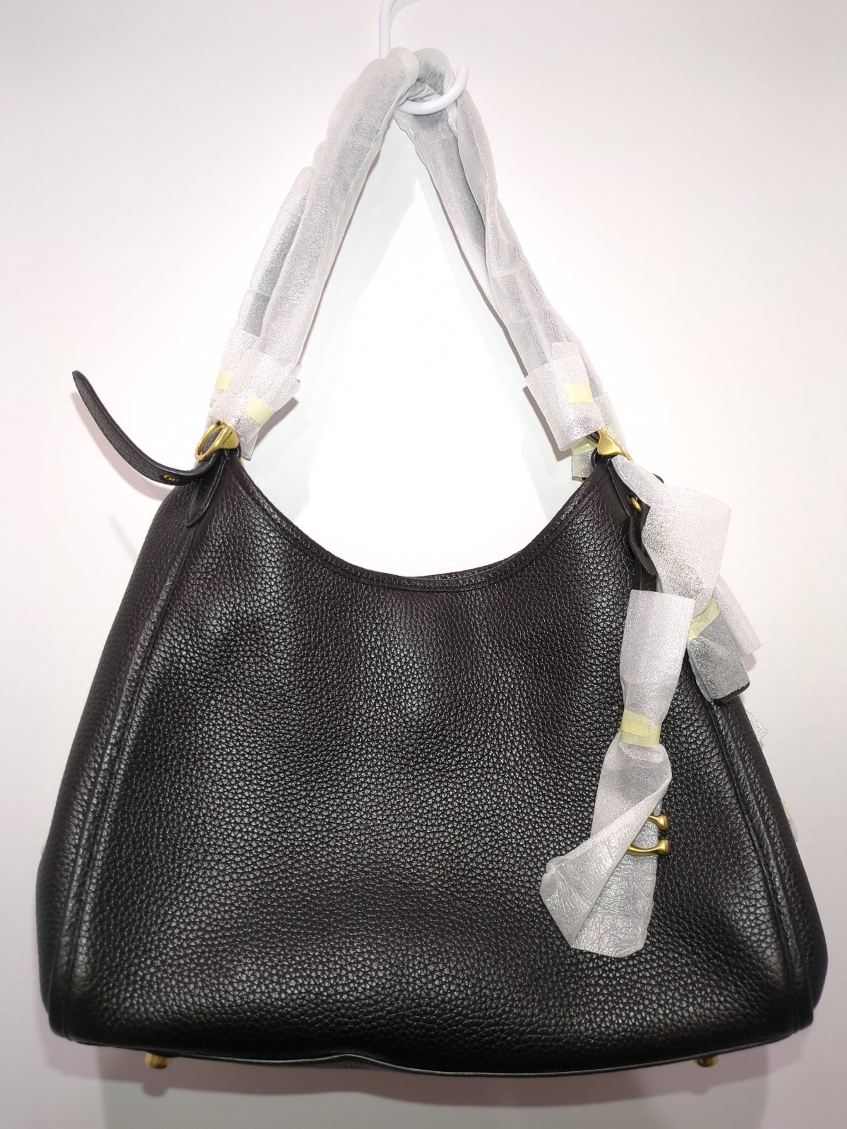 Coach Black Soft Pebble Leather Lori Shoulder Bag