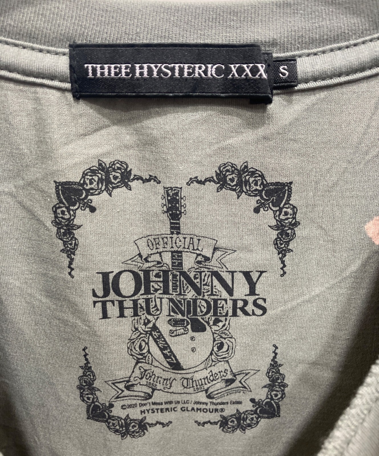 Thee Hysteric XXX × Johnny Thunders In Cold Blood T-shirt Size: S Men 06203CT02