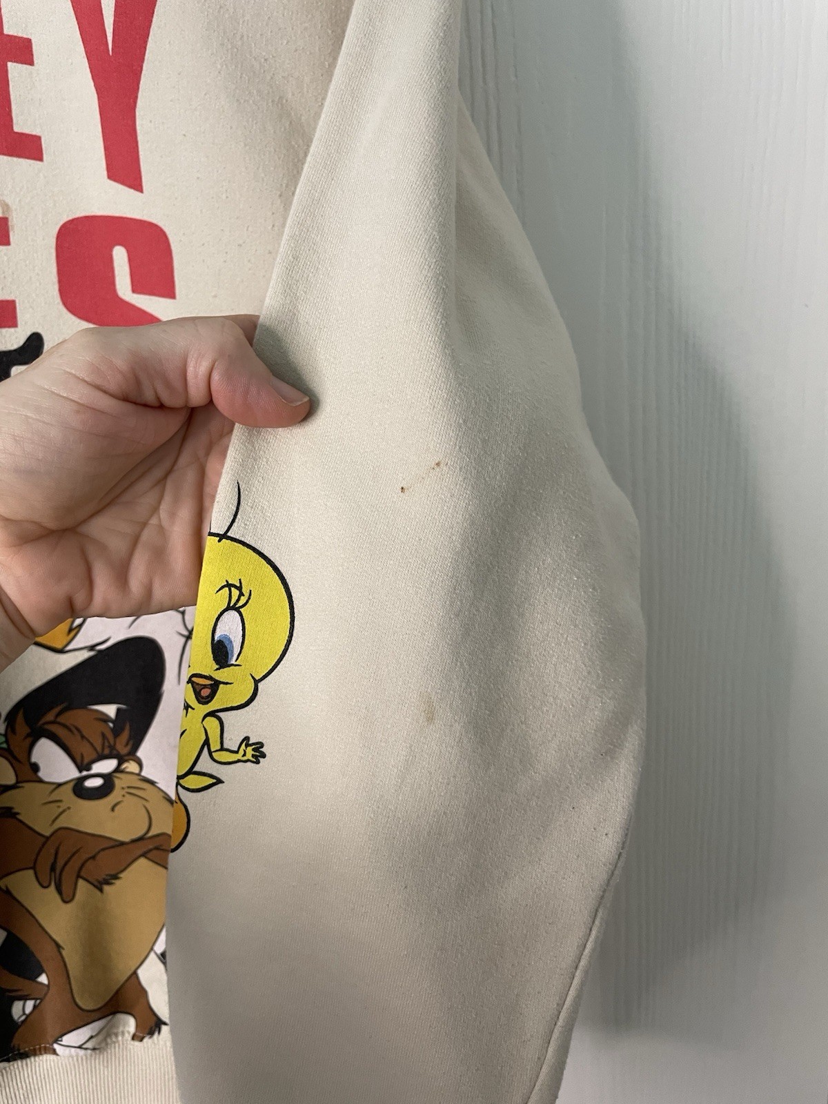 Looney Tunes Sweatshirt Small Crewneck Bugs Bunny Sylvester Taz 2022 Graphic