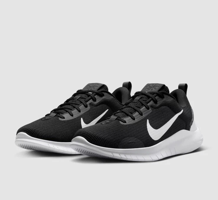 Men Nike Flex Experience Run 12 Running Shoes REFLECTIVE Black/White DV0740-004