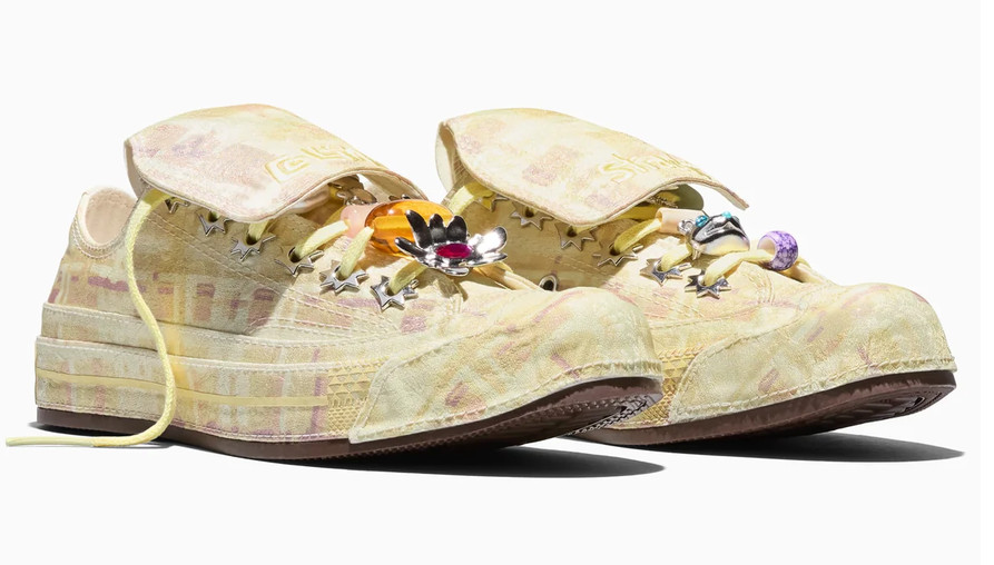 COLLINA STRADA x CONVERSE CHUCK 70 OX IN MELLOW YELLOW/LEMON MERINGUE W 9 / M 7
